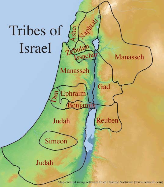 Tribal Allotments of the Promised Land – Bible Mapper Atlas